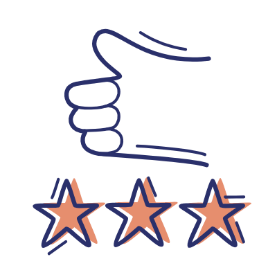 Thumb Up Stars, Animated Icon, Motif