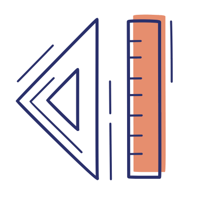 Ruler Triangle, Animated Icon, Motif