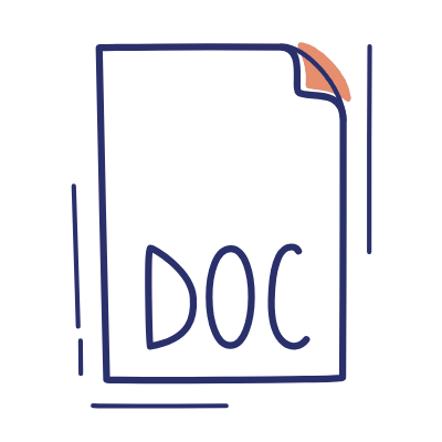 File DOC, Animated Icon, Motif