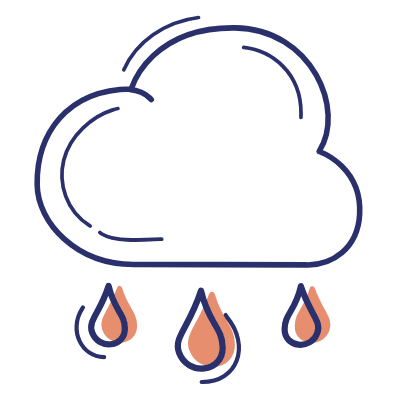 Cloud Mild Rain, Animated Icon, Motif