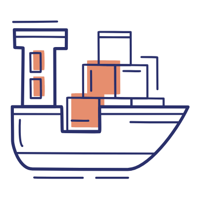 Cargo Ship, Animated Icon, Motif