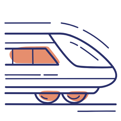 Bullet Train, Animated Icon, Motif