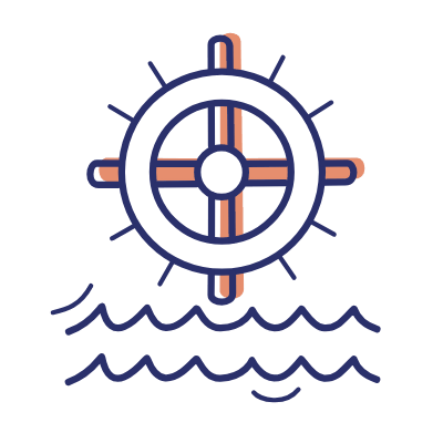 Water Wheel, Animated Icon, Motif