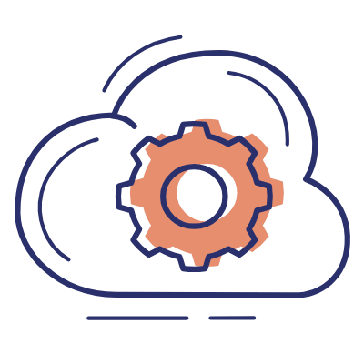 Cloud Settings, Animated Icon, Motif