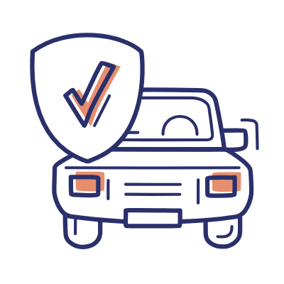 Car Shield Check, Animated Icon, Motif