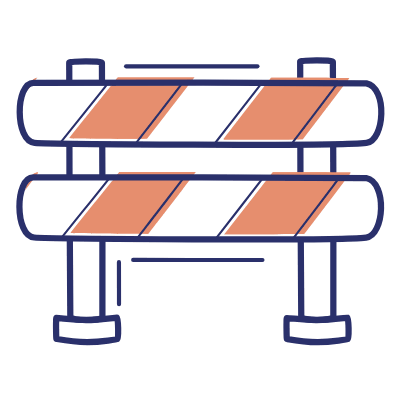 Road Barrier, Animated Icon, Motif