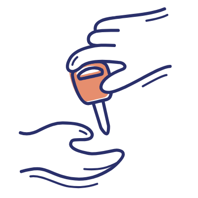 Hands Key, Animated Icon, Motif