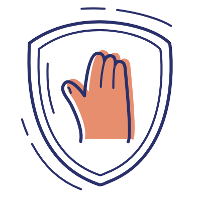 Shield Hand, Animated Icon, Motif