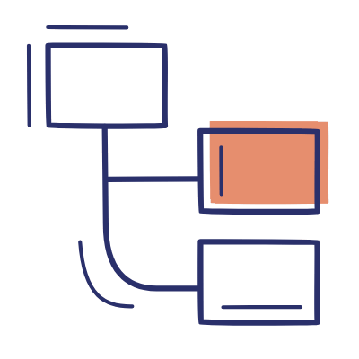 Organization Chart, Animated Icon, Motif