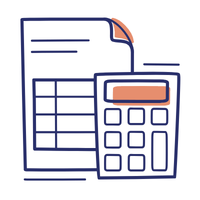 File Calculator, Animated Icon, Motif