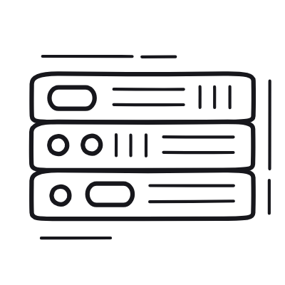 Servers, Animated Icon, Outline