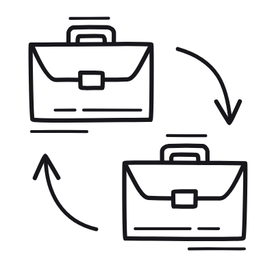 B2B, Animated Icon, Outline