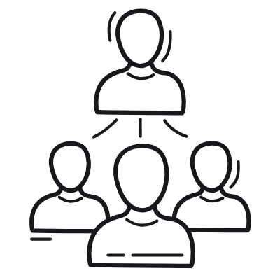 Avatars Hierarchy, Animated Icon, Outline
