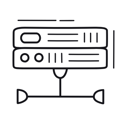 Server, Animated Icon, Outline