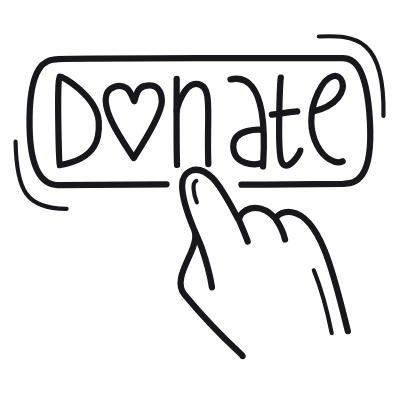 Donate Button, Animated Icon, Outline