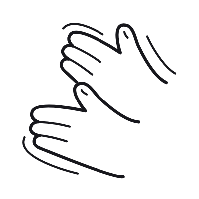 Applause, Animated Icon, Outline