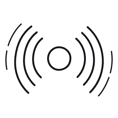 Signal, Animated Icon, Outline