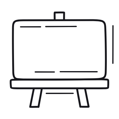Blackboard, Animated Icon, Outline