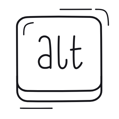 Alt Key, Animated Icon, Outline