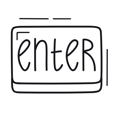 Enter Key, Animated Icon, Outline