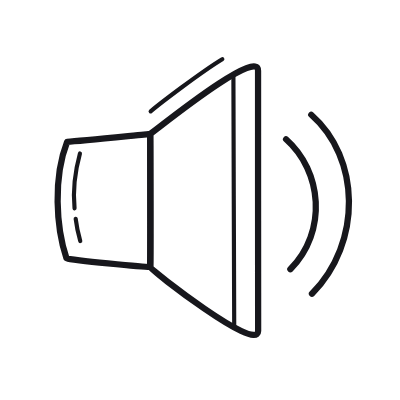 Volume Level 2, Animated Icon, Outline