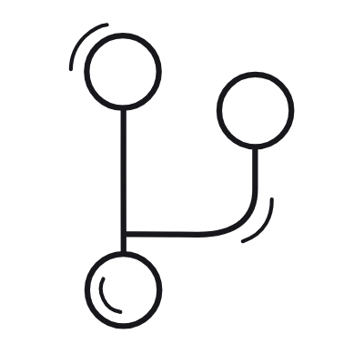 Code Branch, Animated Icon, Outline