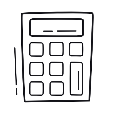 Calculator, Animated Icon, Outline