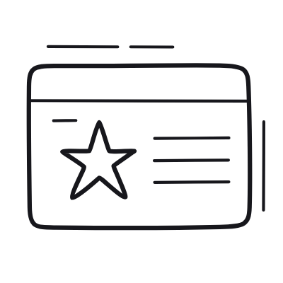 Loyalty Card, Animated Icon, Outline