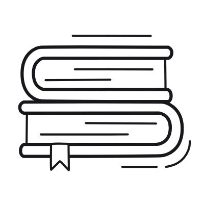 Books, Animated Icon, Outline