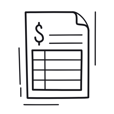 Invoice Dollar, Animated Icon, Outline
