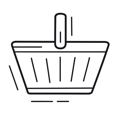 Basket, Animated Icon, Outline