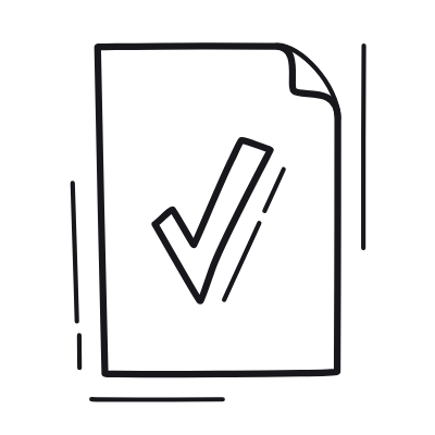 File Check, Animated Icon, Outline