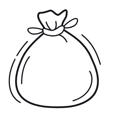 Money Bag, Animated Icon, Outline