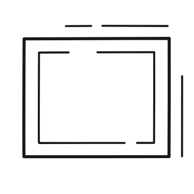 Rectangle, Animated Icon, Outline