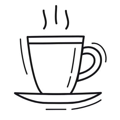 Coffee, Animated Icon, Outline
