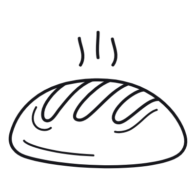 Bread, Animated Icon, Outline