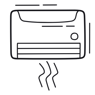 Air Conditioner, Animated Icon, Outline