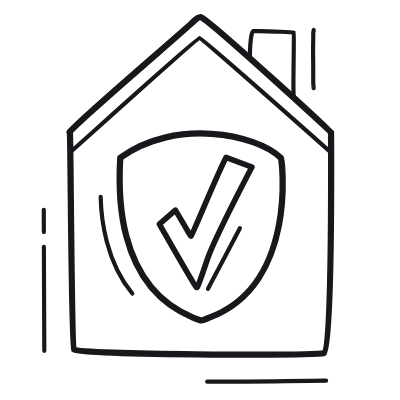 Home Shield, Animated Icon, Outline