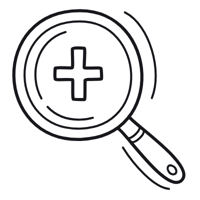 Magnifier Plus, Animated Icon, Outline