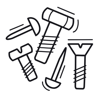Screw, Animated Icon, Outline