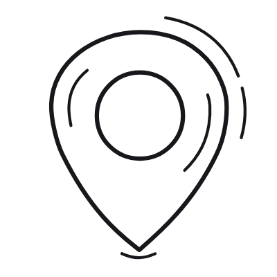 Location Pin, Animated Icon, Outline