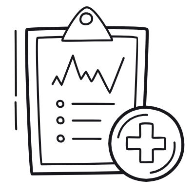 Medical Report, Animated Icon, Outline