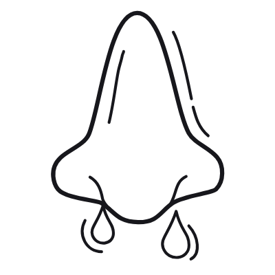 Runny Nose, Animated Icon, Outline