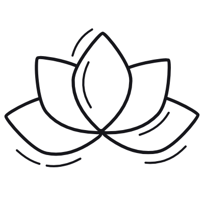 Spa Flower, Animated Icon, Outline