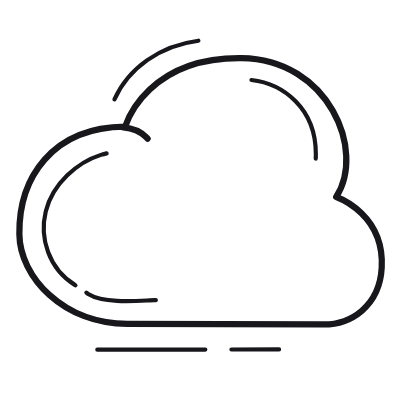Cloud, Animated Icon, Outline