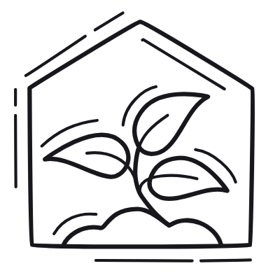 Greenhouse, Animated Icon, Outline