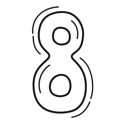 8, Animated Icon, Outline