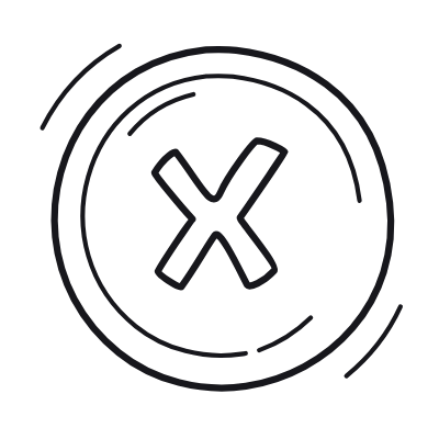 Cross Circle, Animated Icon, Outline