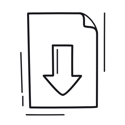 Document Download, Animated Icon, Outline