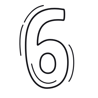 Six Key, Animated Icon, Outline